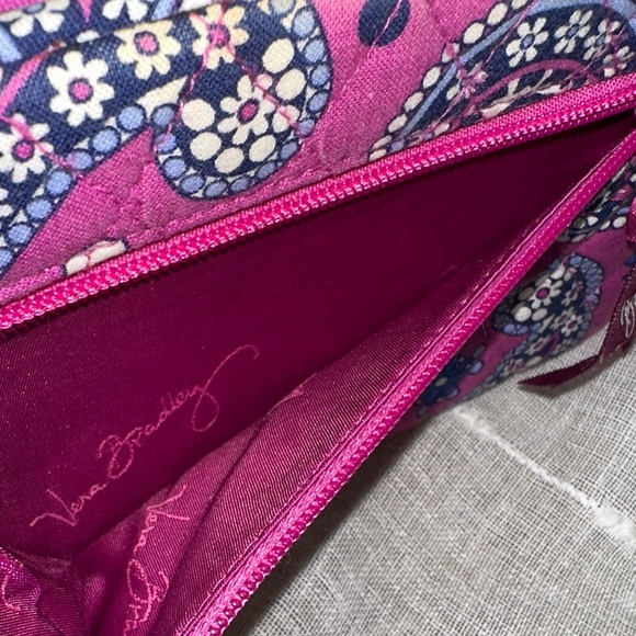 Vera Bradley Boysenberry Paisley Pattern Opera Wallet Style Clutch Designer EUC - Picture 8 of 16